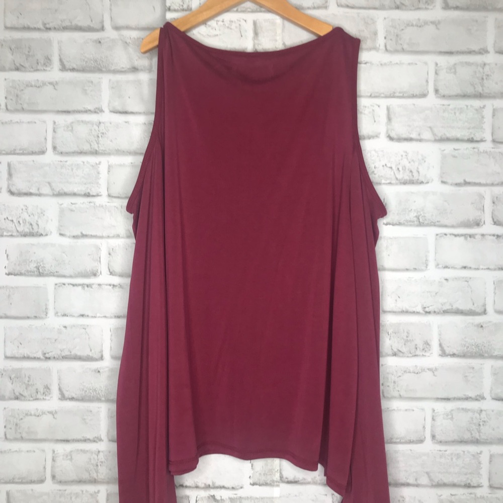 Maroon Hollister Bell Long Sleeve Top - Picture 4 of 8